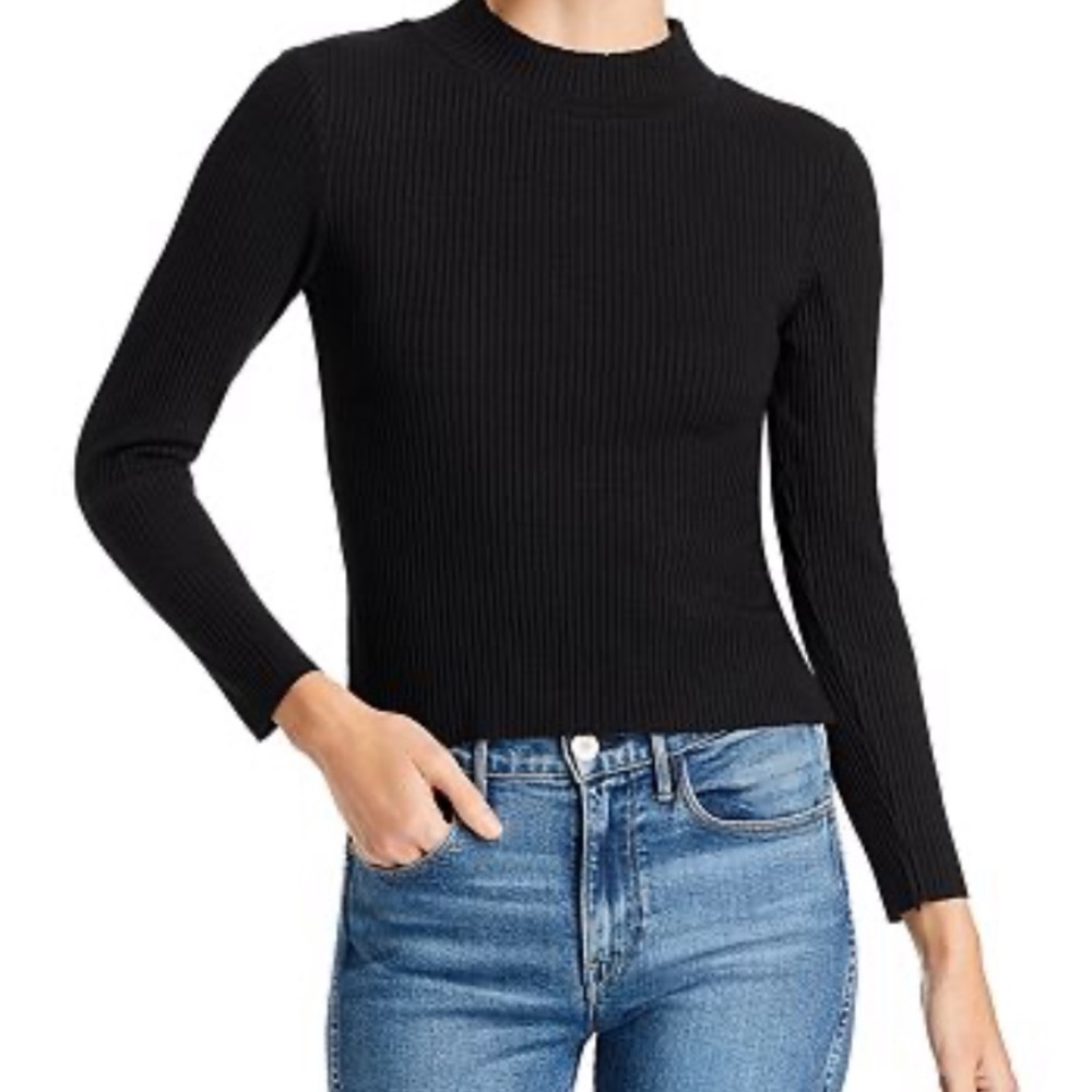 comune ribbed mock turtleneck, size small NWT